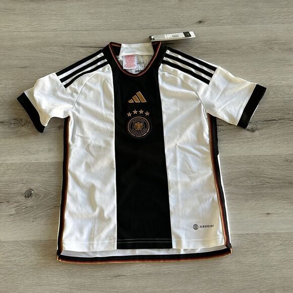 adidas Germany 2022-2023 Home Jersey White 9-10 YO NWT - Picture 5 of 9